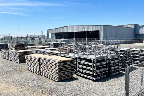 Regional formwork rental depot inventory